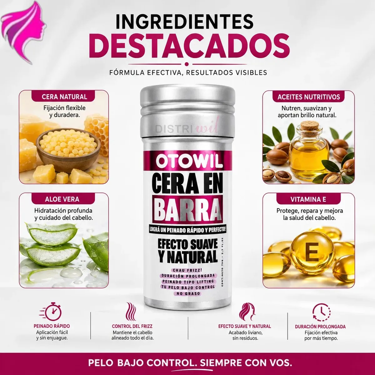 Otowil Cera en Barra x75gr - Imagen 2